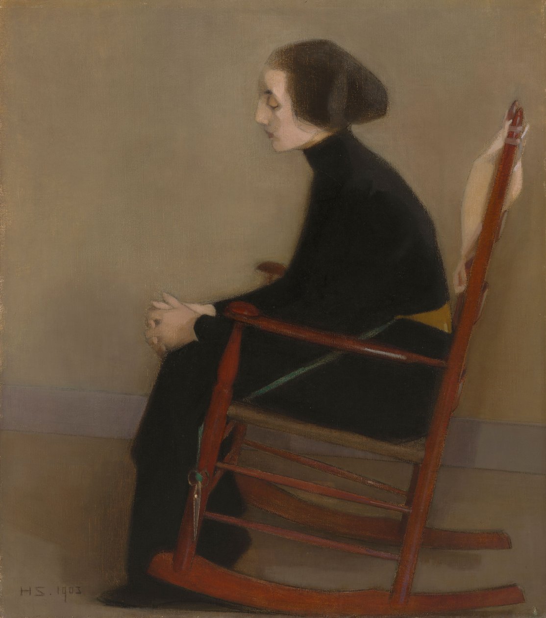 Sömmerskan (den arbetande kvinnan) av Helene Schjerfbeck