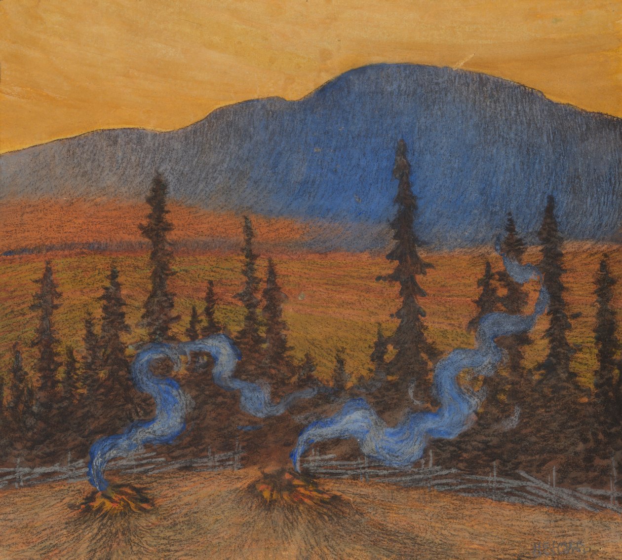 Autumn at Indalsliden av Helmer Osslund
