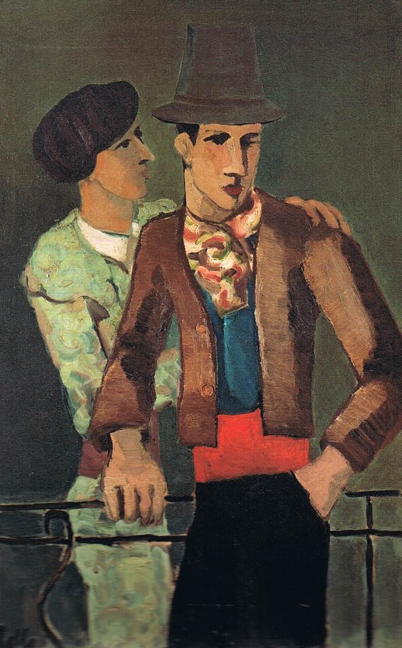Picador, von einem Torero an der Schulter gehalten av Helmut Kolle