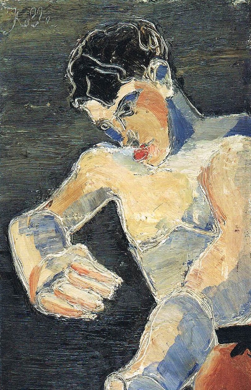 Selbstbildnis Junger Boxer av Helmut Kolle