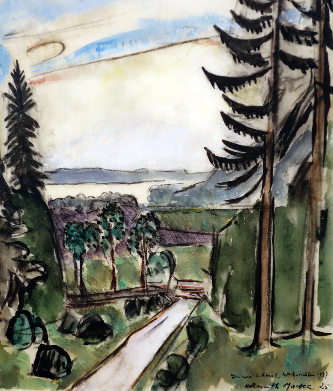 Skogsväg av Helmuth Macke