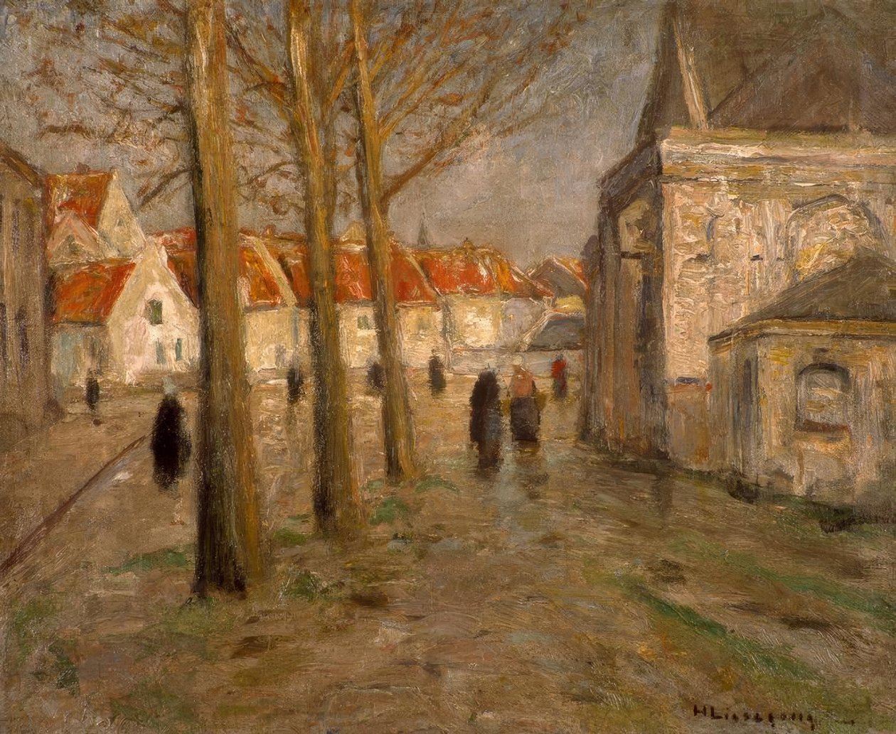 Kyrktorget i Mechelen av Helmuth Liesegang