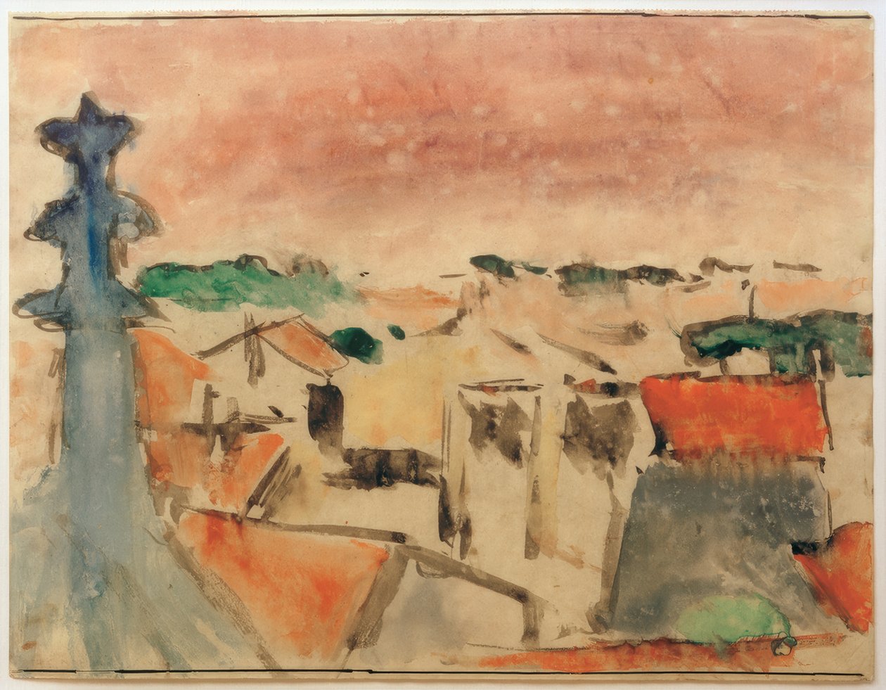 By under lila himmel av Helmuth Macke