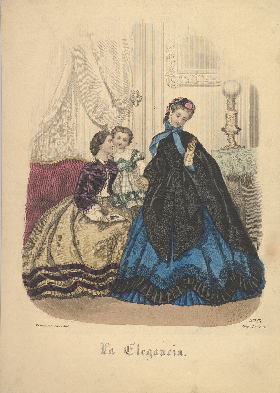Nummer 473 från La Elegancia Barcelona, 1800-talet. av Heloise Leloir