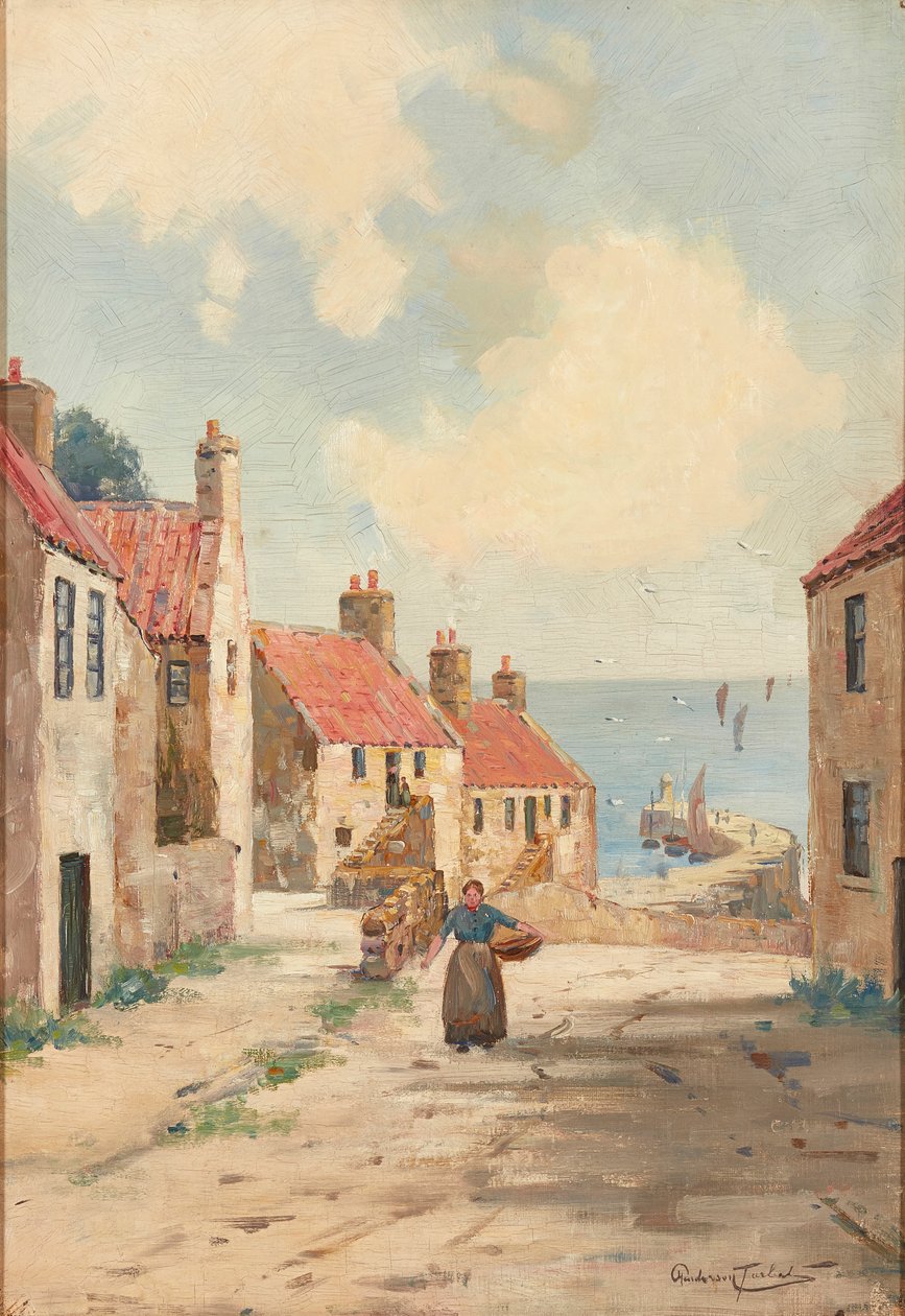 Gå hem från hamnen (olja ombord) av Henderson Tarbet