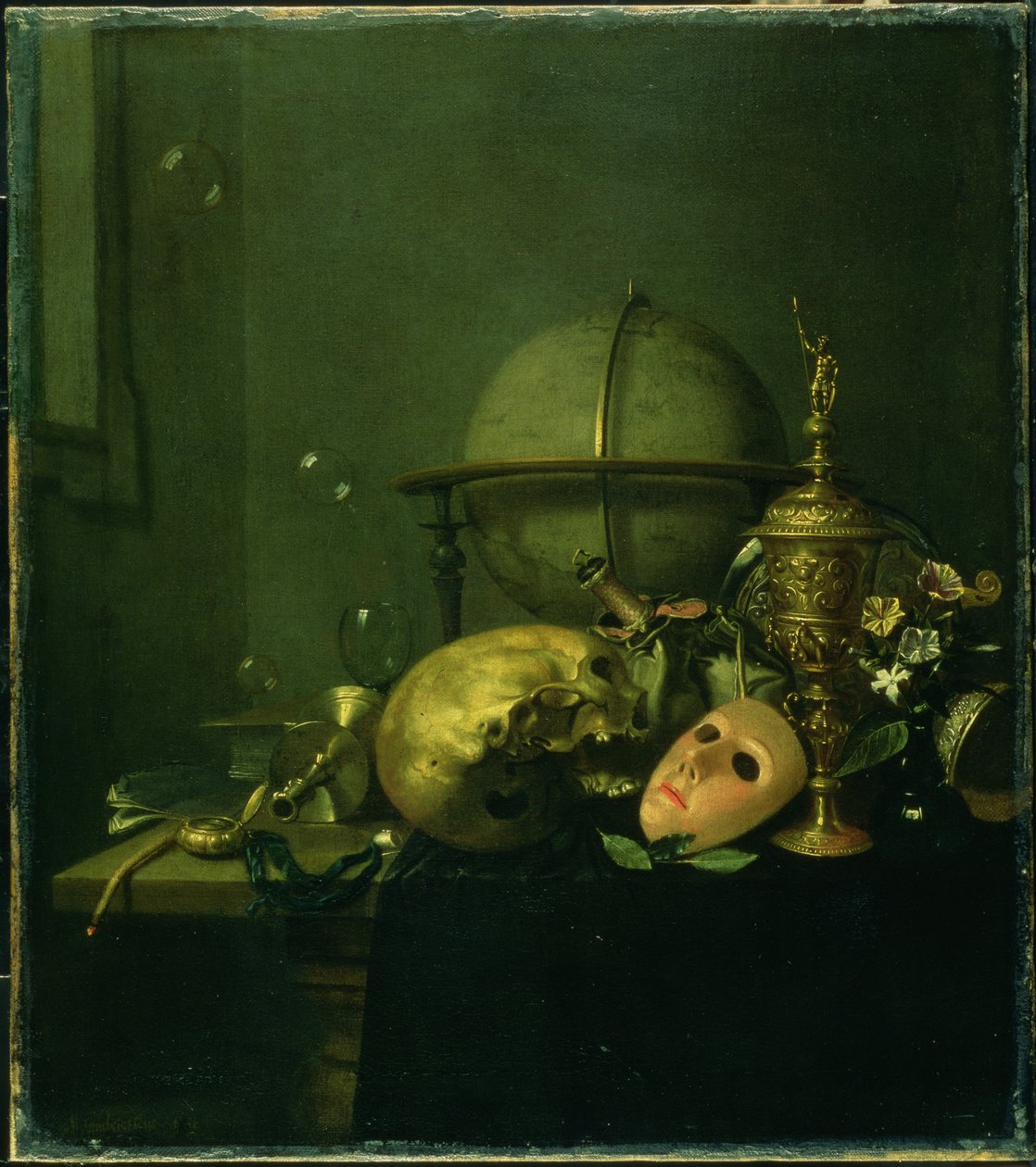 Stilleben med en mask av Hendrick Andriessen