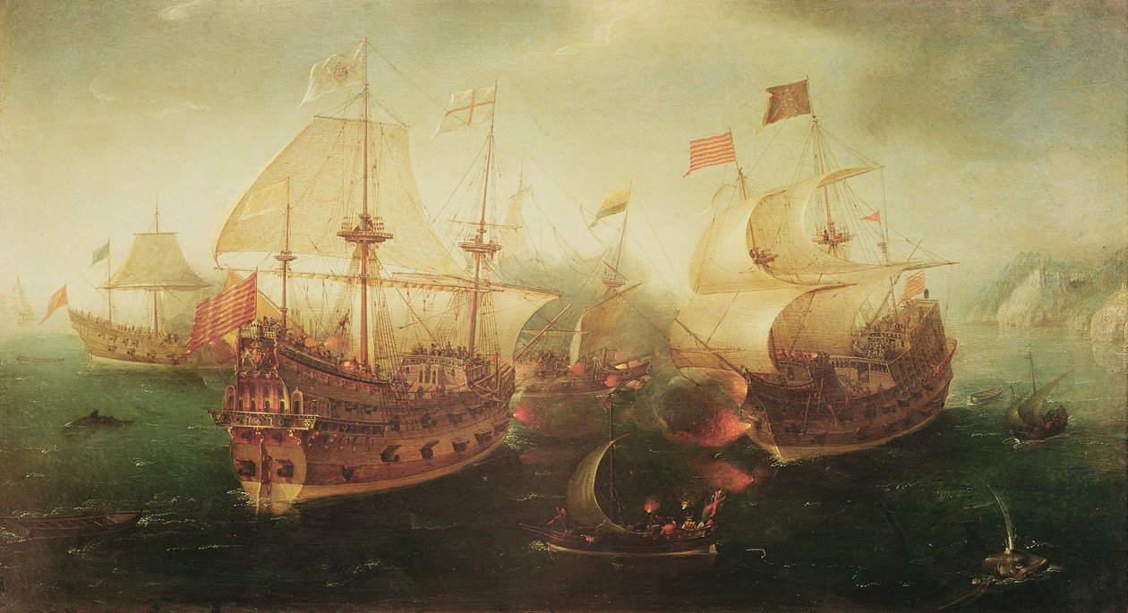 Sjöstrid, 1605 av Hendrick Cornelisz. Vroom