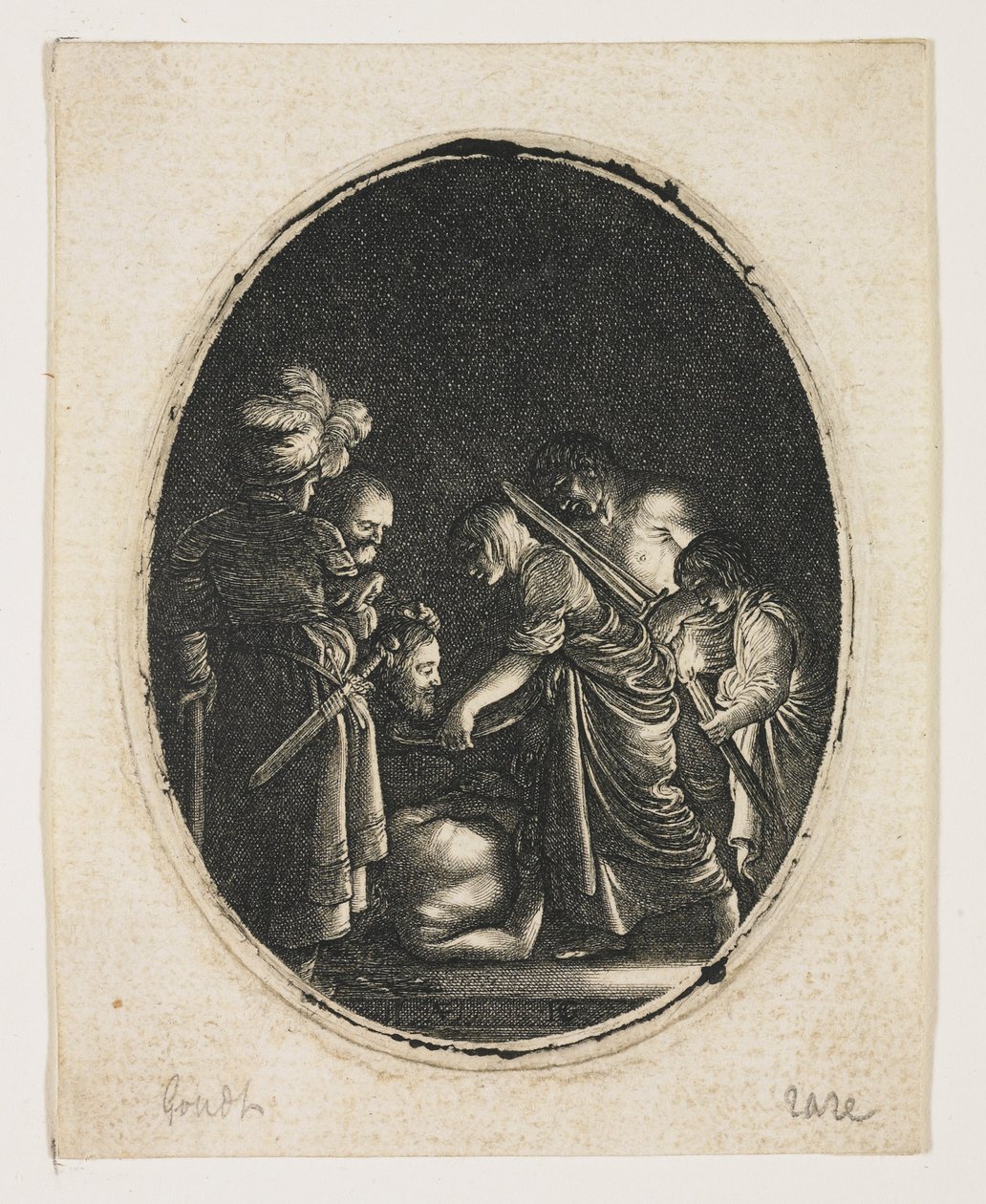 Salome med Johannes Döparens huvud av Hendrik Goudt