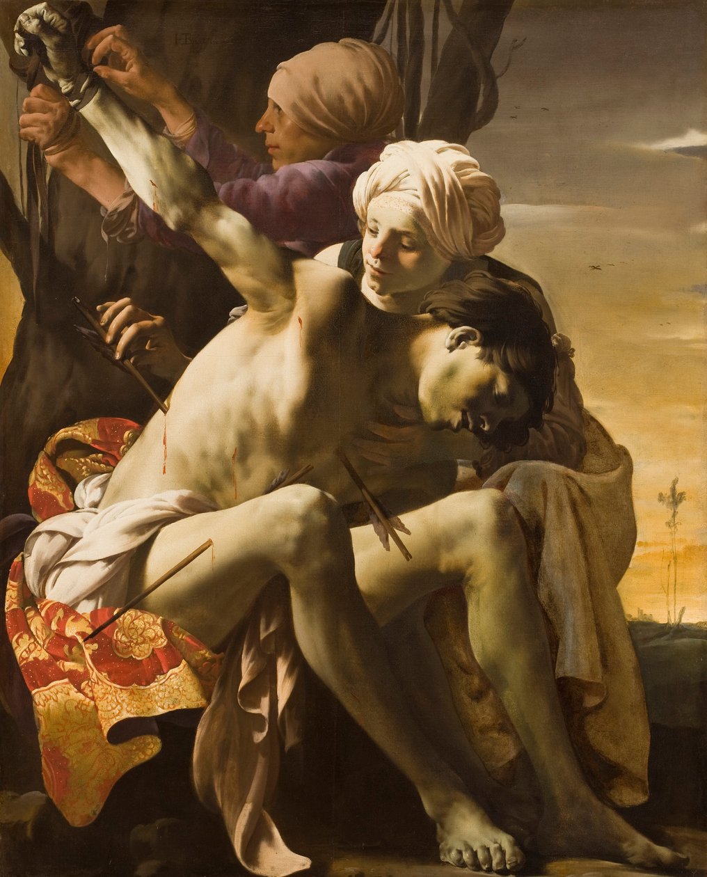 St. Sebastian sköts av Irene, 1625 av Hendrick ter Brugghen