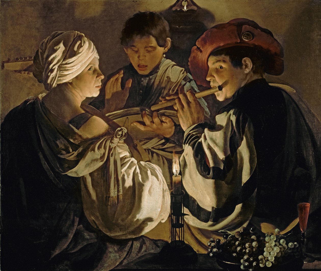 Konsert, c.1626 av Hendrick ter Brugghen