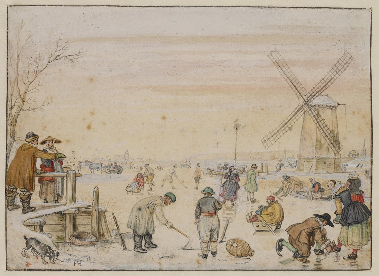 Isglädje av Hendrick Avercamp