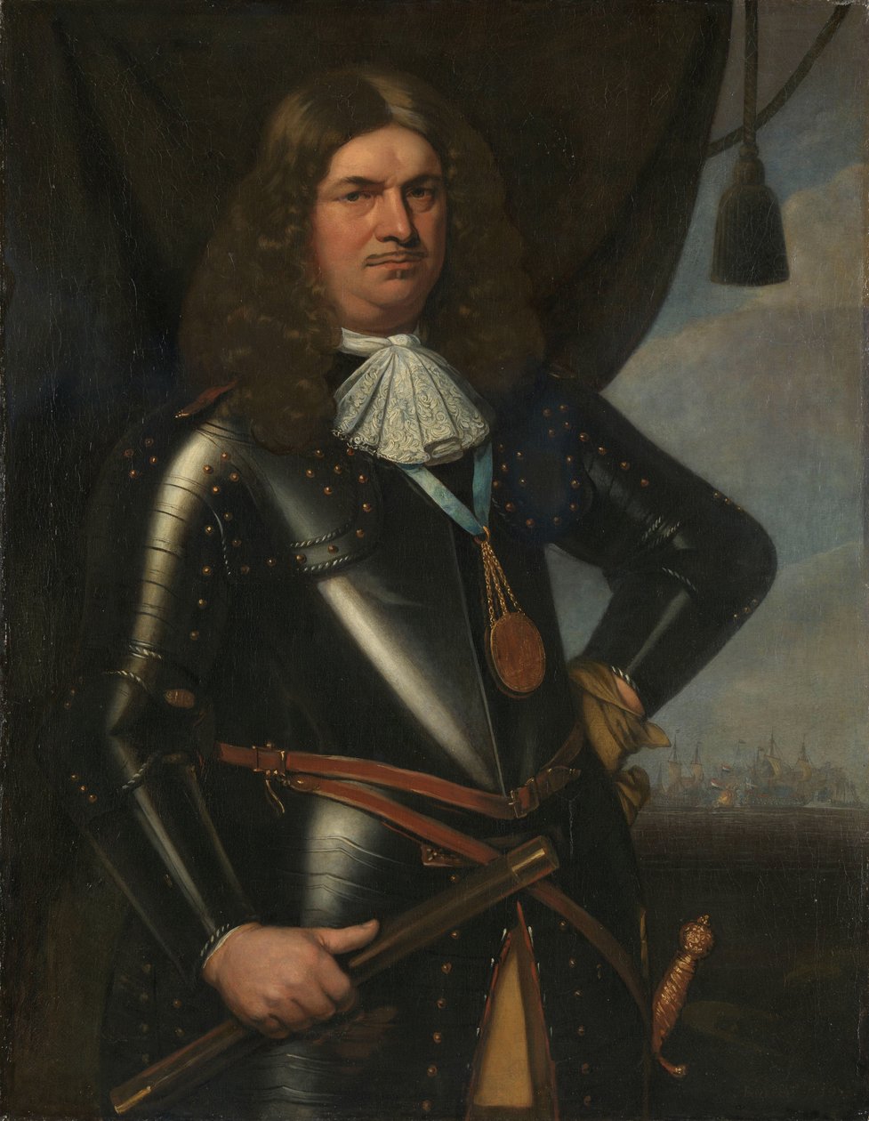 Adriaen Banckert (ca 1620-1684), viceamiral av Zeeland av Hendrick Berckman