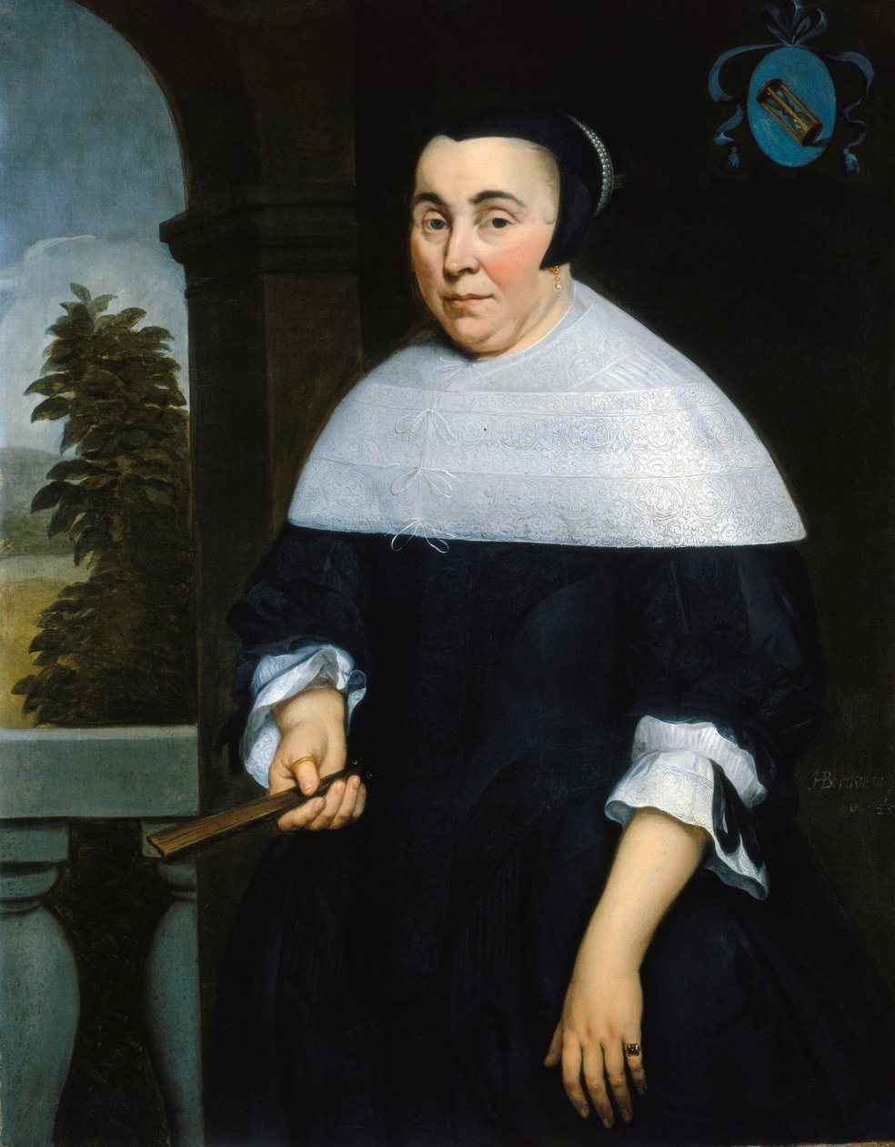 Porträtt av Anna van Gelder, ca 1664 (olja på duk) av Hendrick Berckman