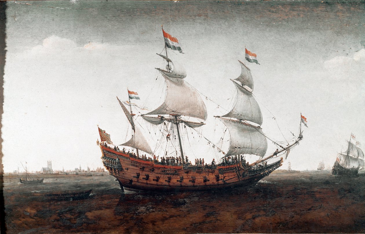 Holländskt skepp i det djupa havet (målning av Hendrick Cornelisz. Vroom