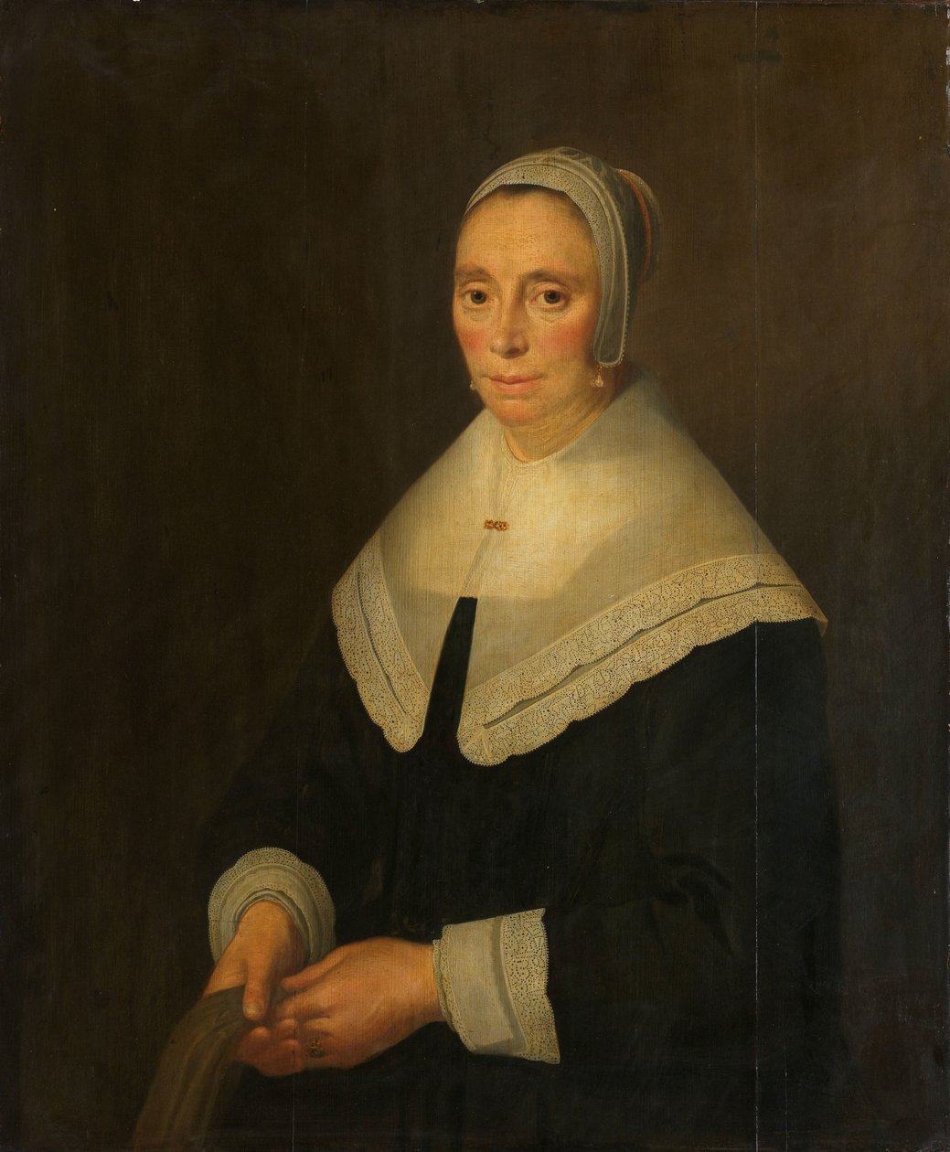 Porträtt av en kvinna av Hendrick Cornelisz van Vliet
