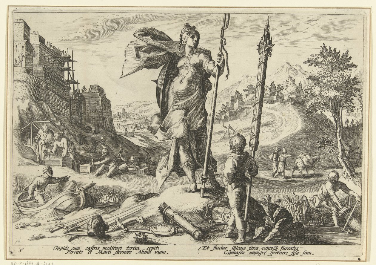 Bronsåldern Ovidius metamorfoser (serietitel) av Hendrick Goltzius (workshop of)