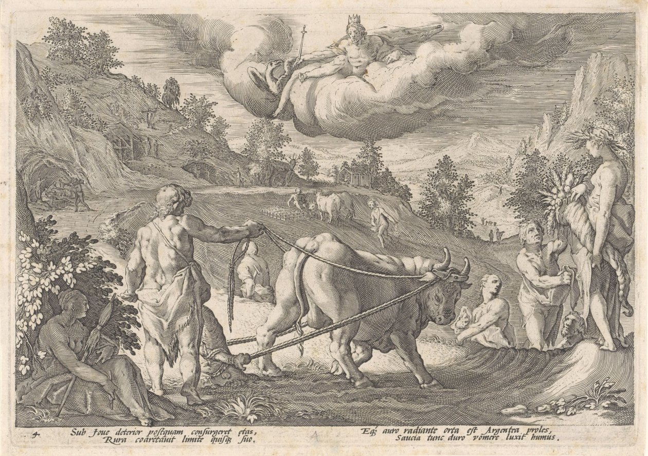 Silveråldern Metamorphoses of Ovid (serietitel) av Hendrick Goltzius (workshop of)