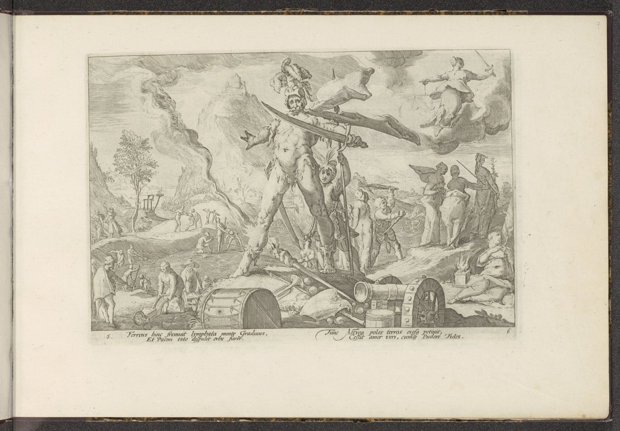 Järnåldern Ovidius metamorfoser (serietitel) Återskapanden av P. Ovidius Naso (serietitel) av Hendrick Goltzius (workshop of)