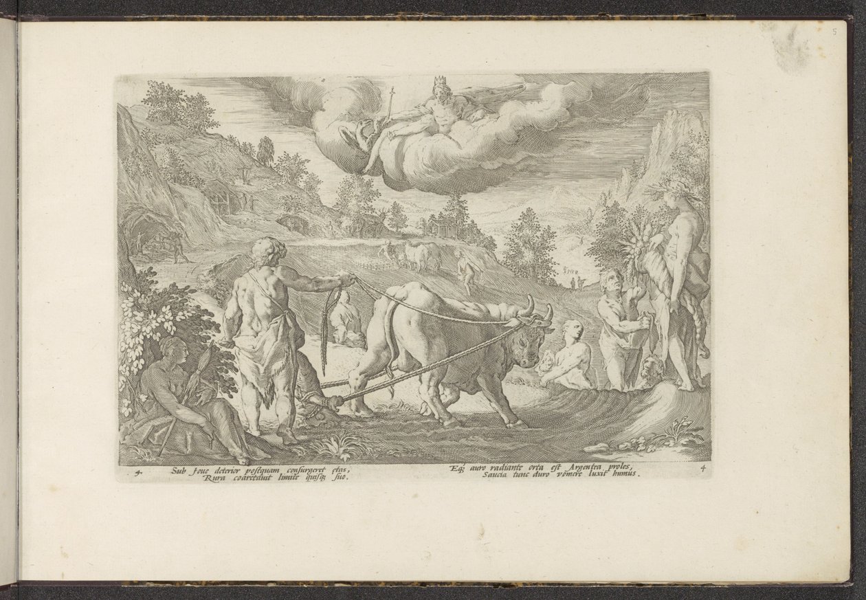 silveråldern Ovidius metamorfoser (serietitel) Återskapanden av P. Ovidius Naso (serietitel) av Hendrick Goltzius (workshop of)