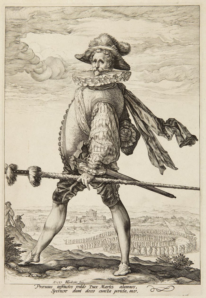 En kapten i infanteriet av Hendrick Goltzius