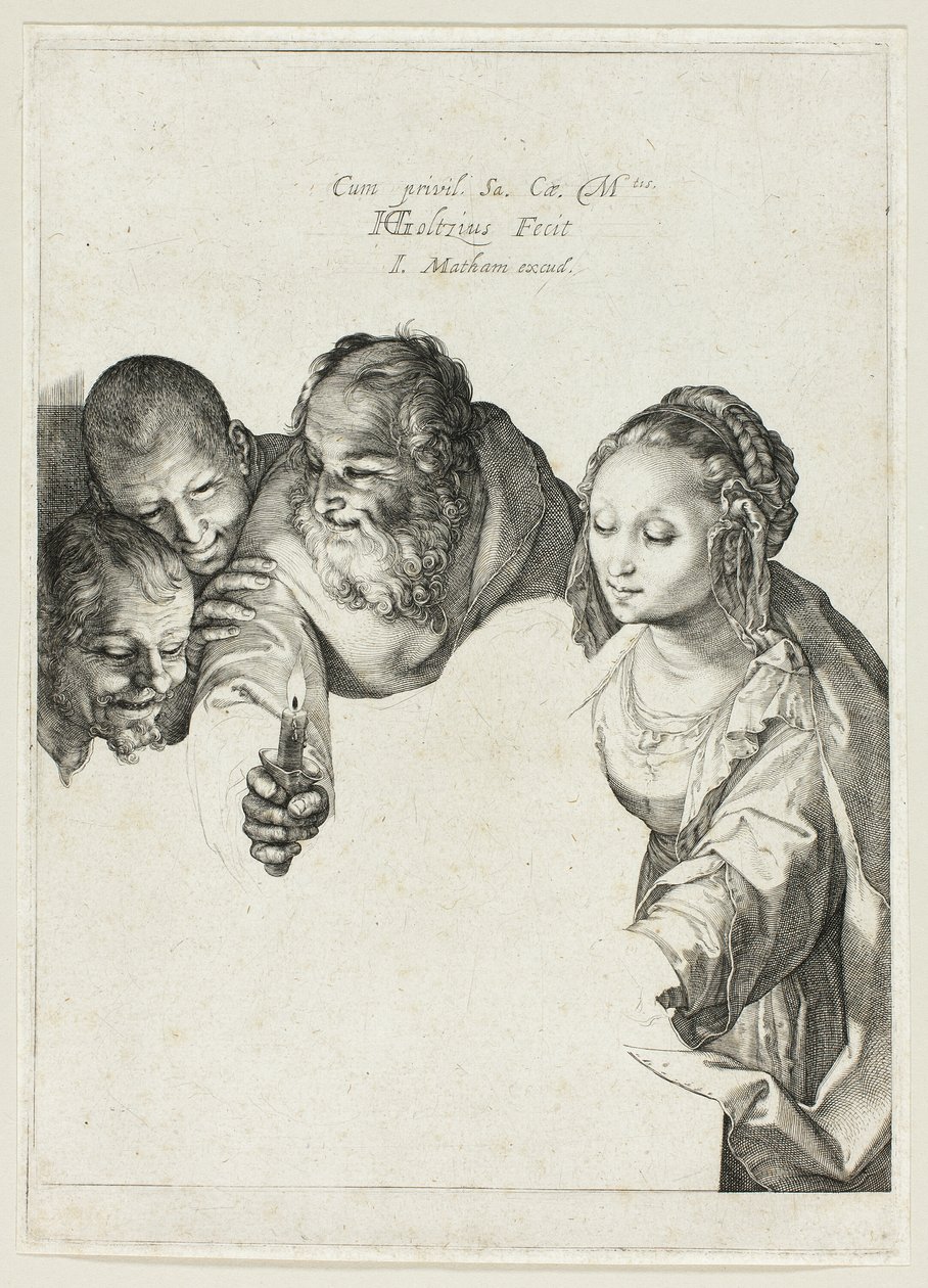 Herdarnas tillbedjan av Hendrick Goltzius