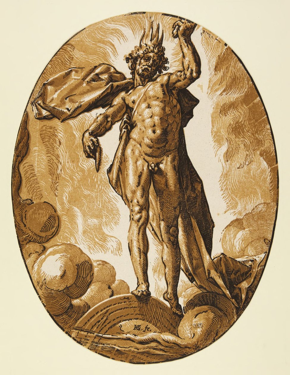 Aether av Hendrick Goltzius
