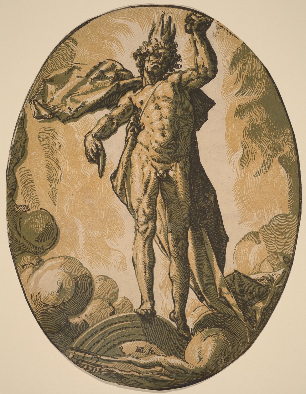 Aether av Hendrick Goltzius