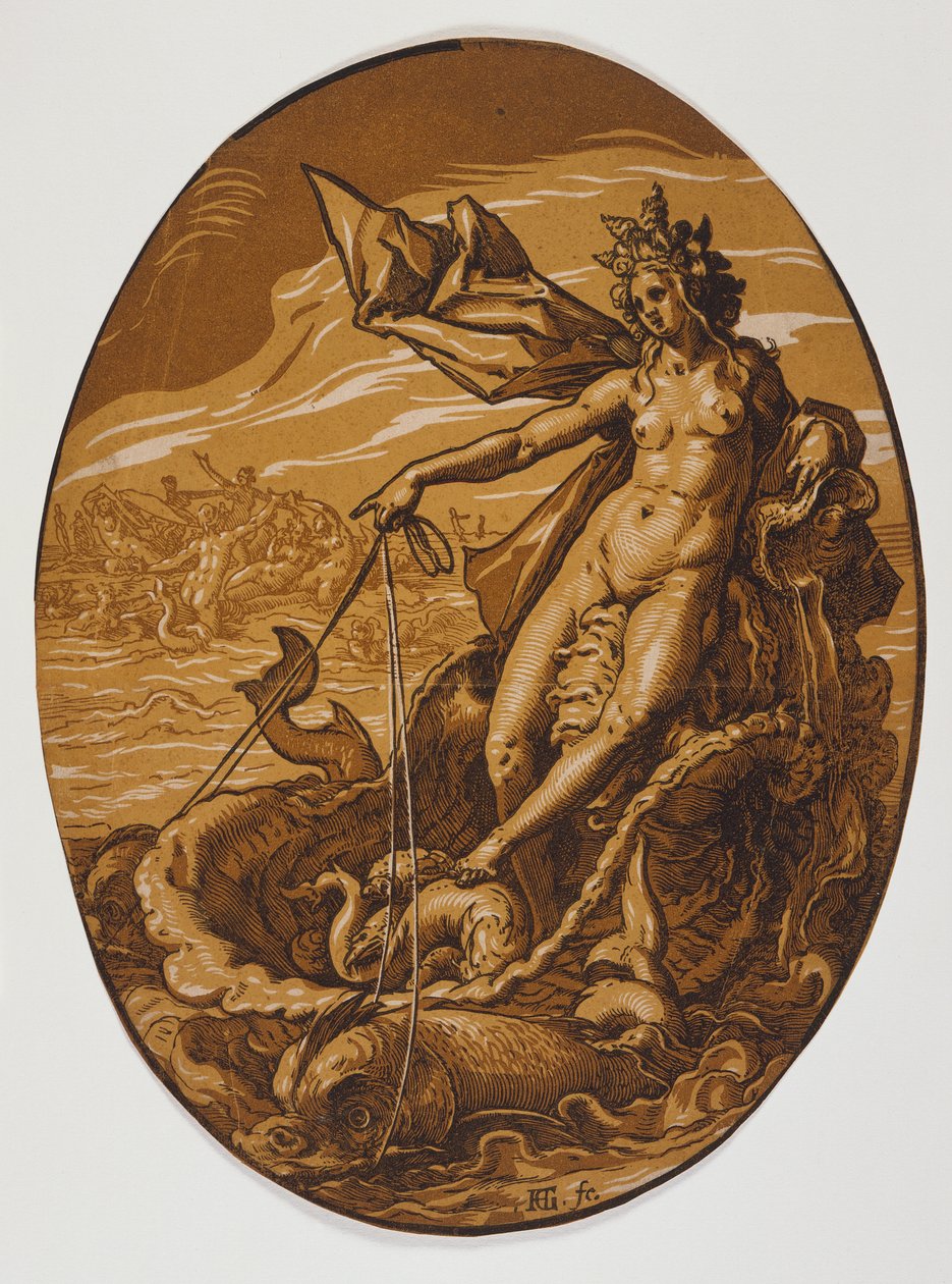 Amfitrite av Hendrick Goltzius