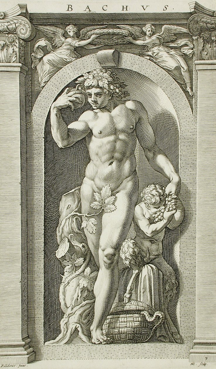 Bacchus av Hendrick Goltzius