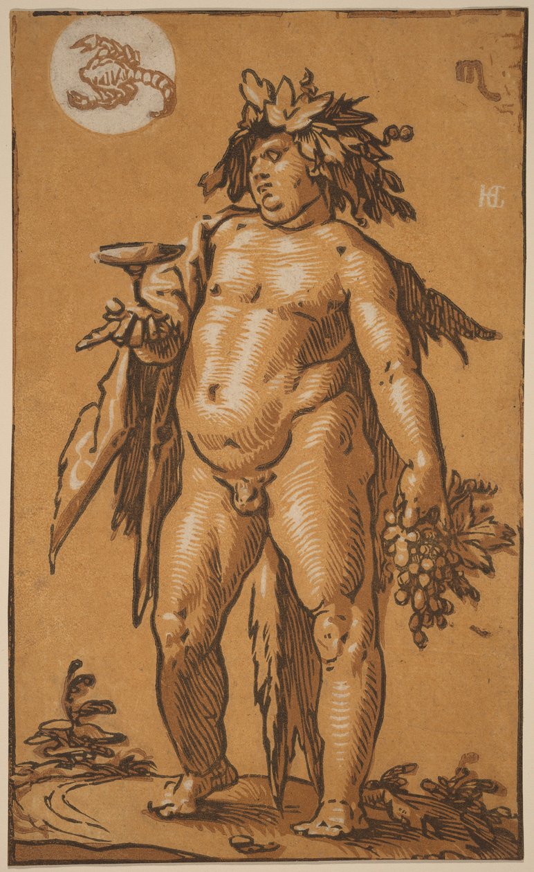 Bacchus av Hendrick Goltzius