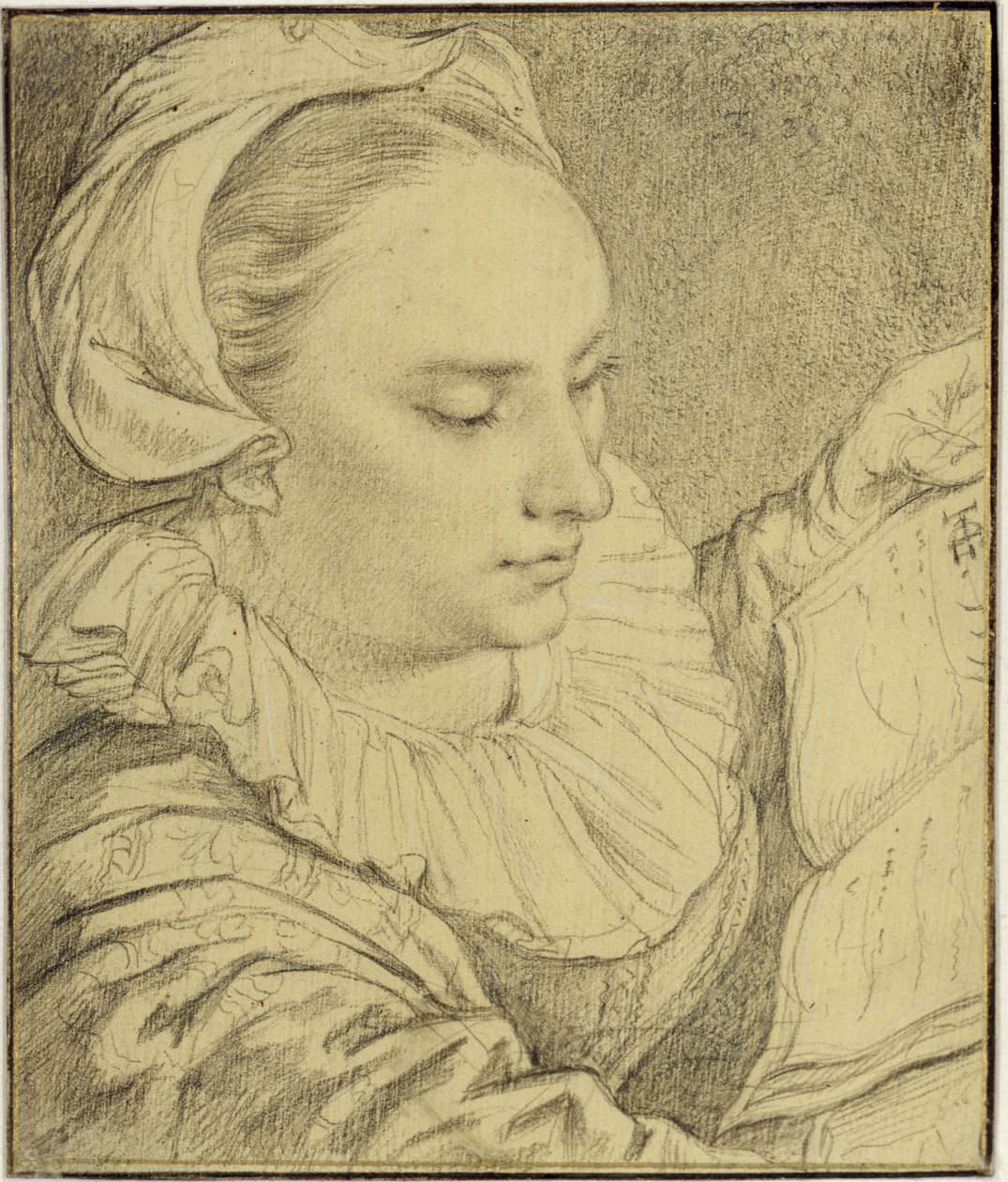 Porträtt av Sophia Drebbel, syster till Hendrick Goltzius av Hendrick Goltzius