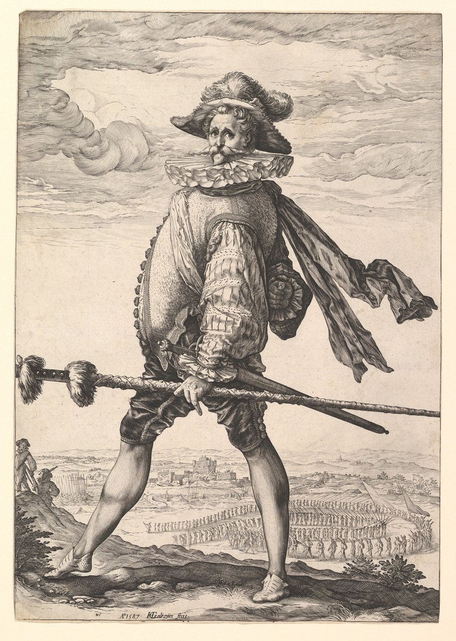 Infanterikapten av Hendrick Goltzius