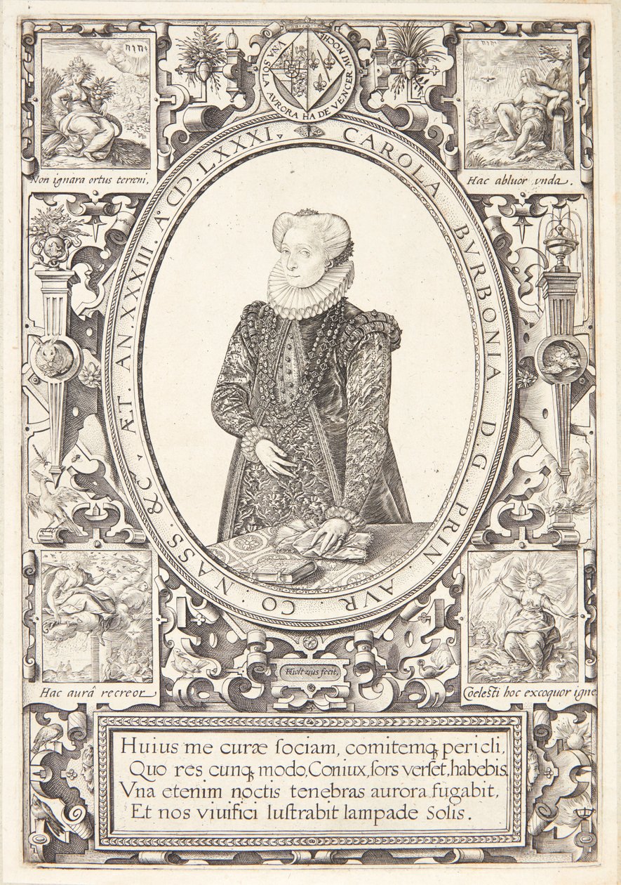 Charlotte av Bourbon av Hendrick Goltzius