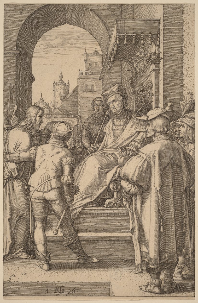 Kristus inför Pilatus av Hendrick Goltzius