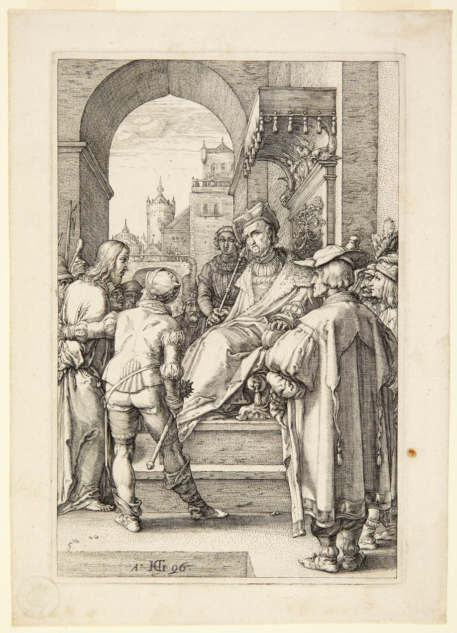 Kristus inför Pilatus av Hendrick Goltzius