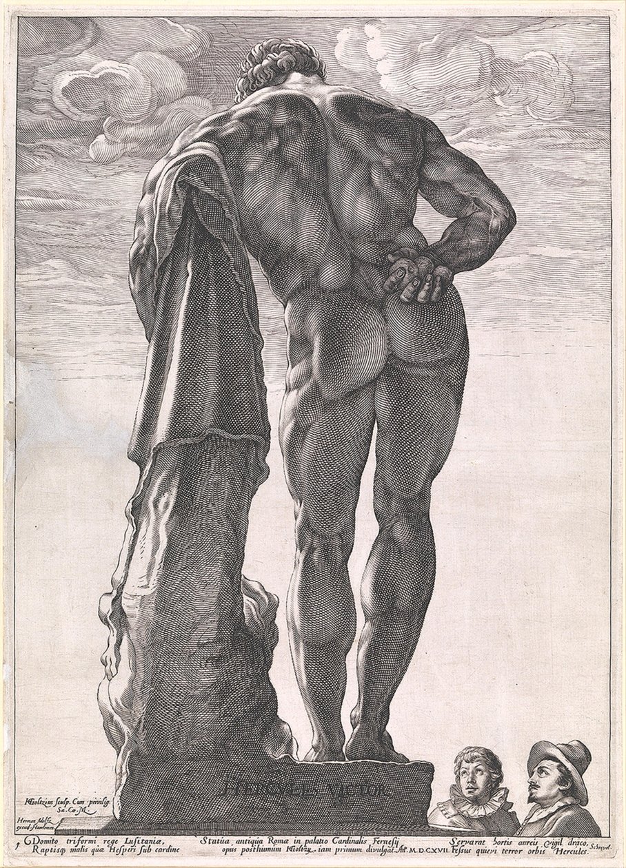 De Hercules Farnese av Hendrick Goltzius