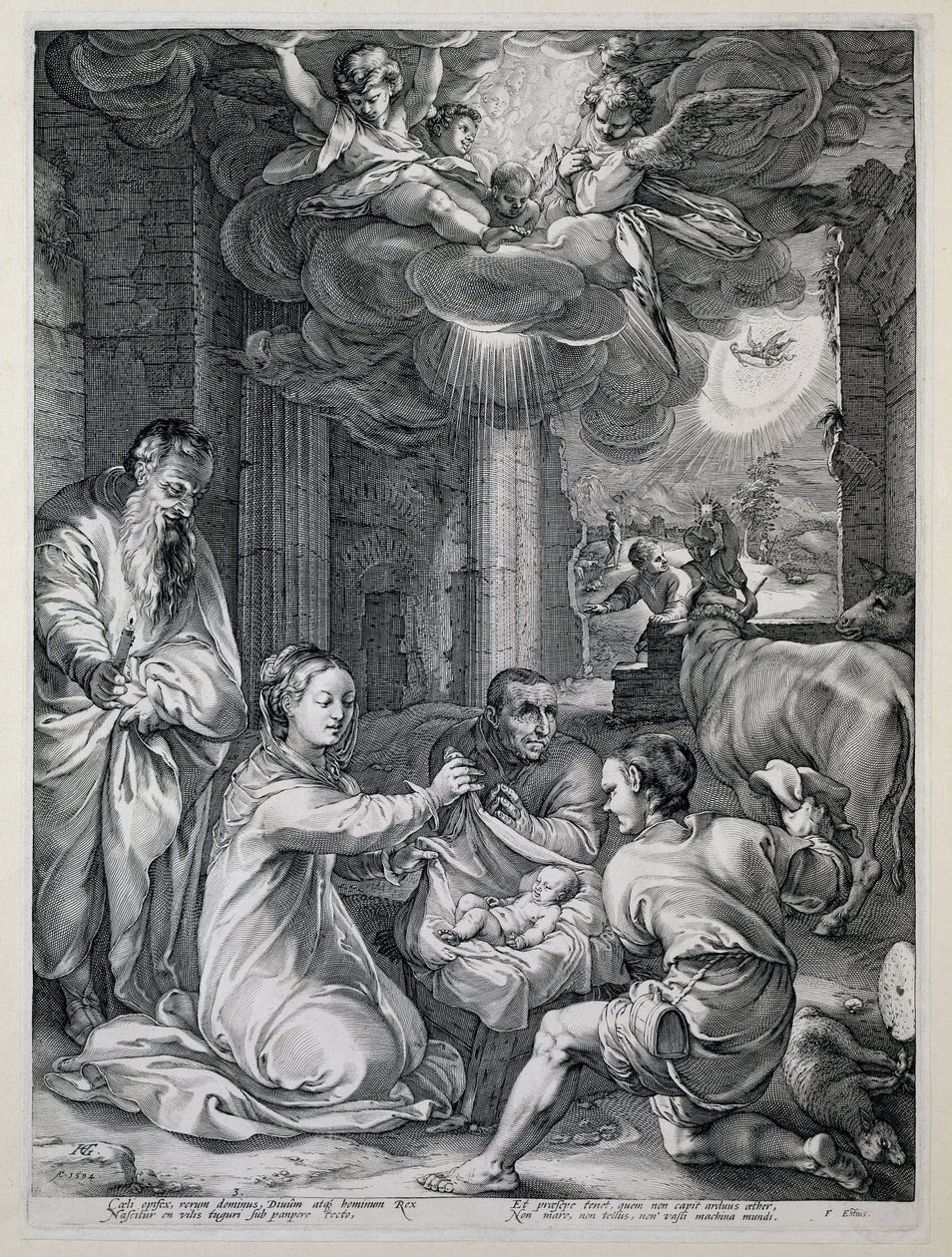 Tillbedjan av herdarna Mary