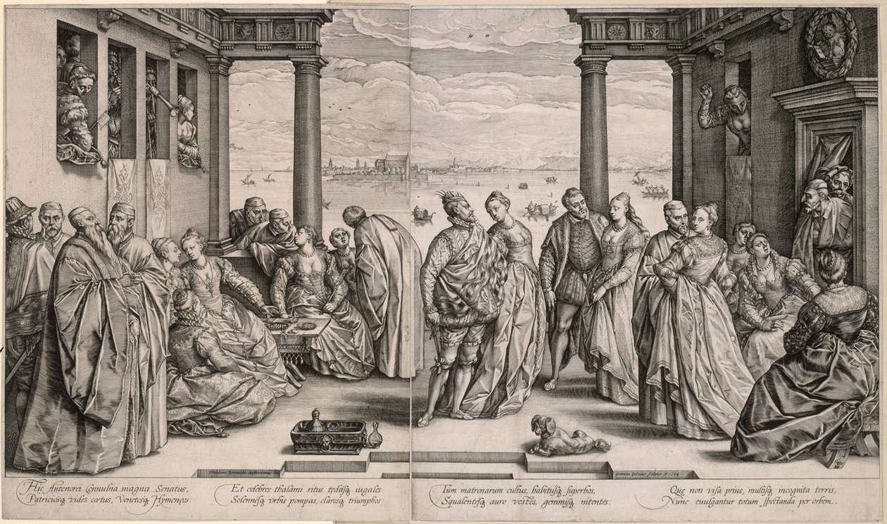 Antenors bröllop (Det venetianska bröllopet) av Hendrick Goltzius
