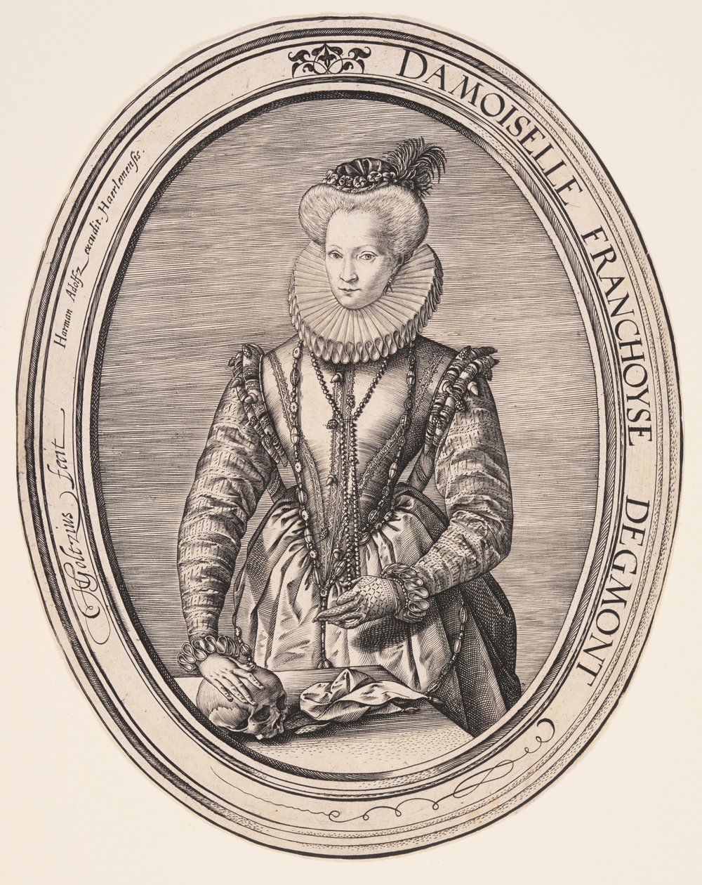 Françoise van Egmond av Hendrick Goltzius