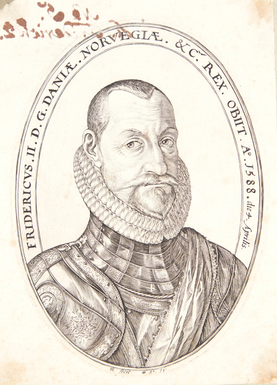 Fredrik II, kung av Danmark och Norge av Hendrick Goltzius