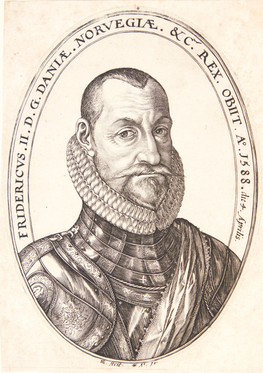 Fredrik II, kung av Danmark och Norge av Hendrick Goltzius
