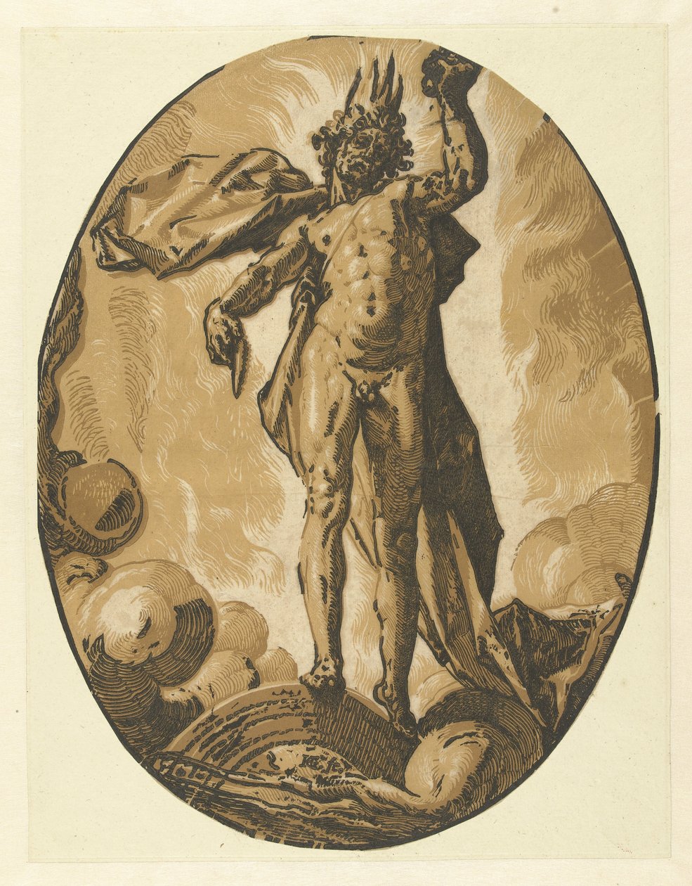 Helios (dör) Gods and Goddesses (serietitel) av Hendrick Goltzius