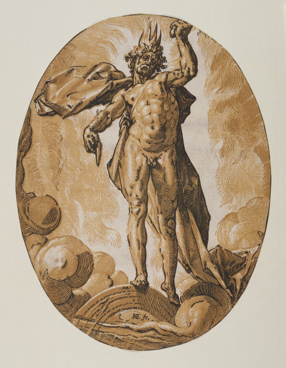Helios av Hendrick Goltzius