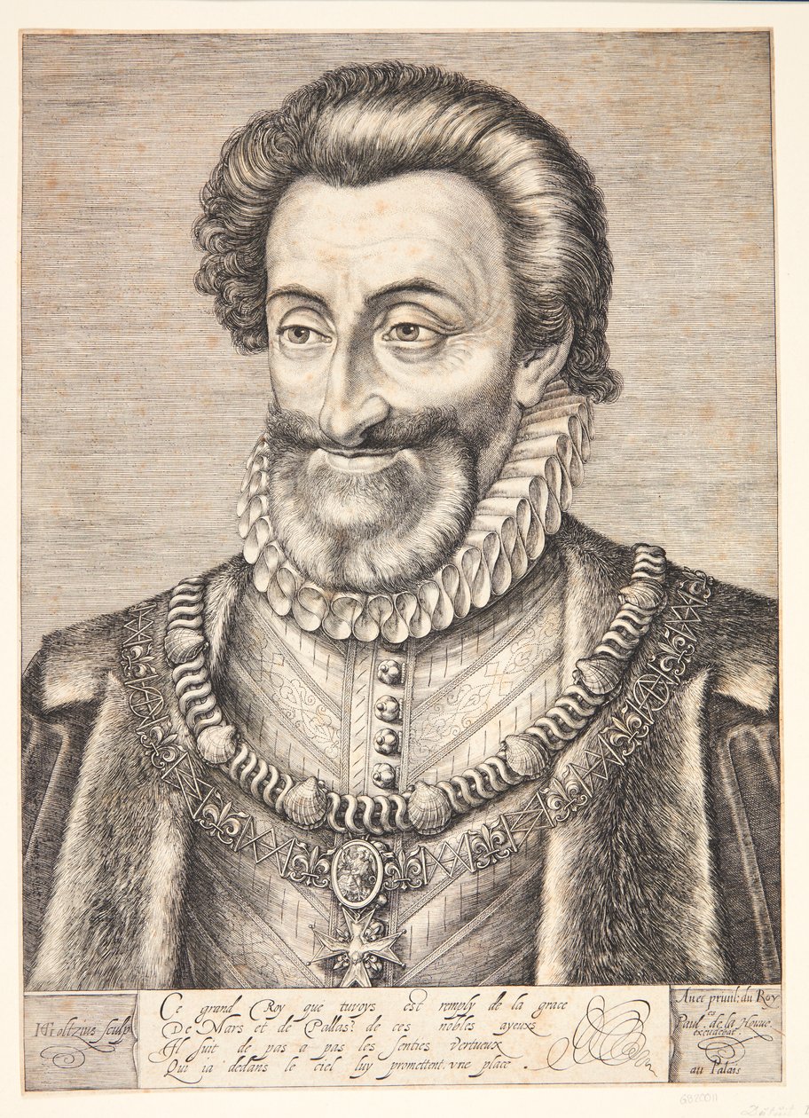 Henrik IV, kung av Frankrike av Hendrick Goltzius