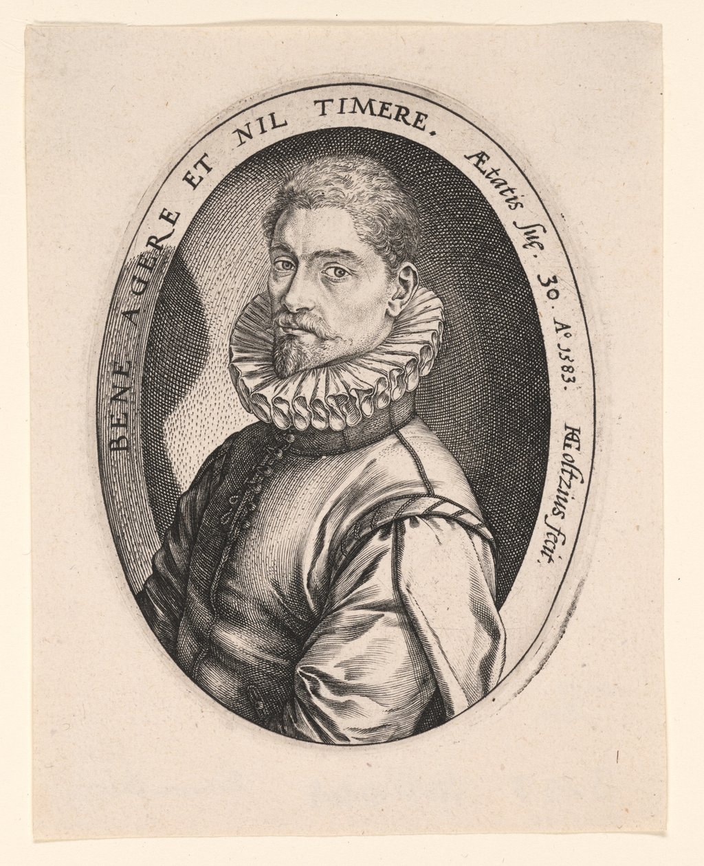 Hieronymous Scholiers av Hendrick Goltzius