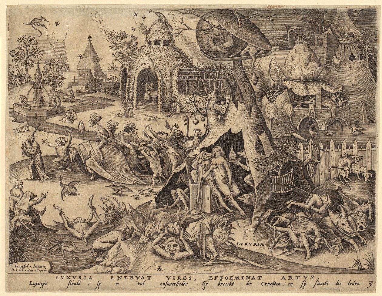 Horatius Cocles, blad 2 ur serien "Romerska hjältar" av Hendrick Goltzius