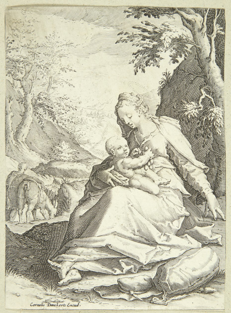 Vilket på flyget till Egypten av Hendrick Goltzius