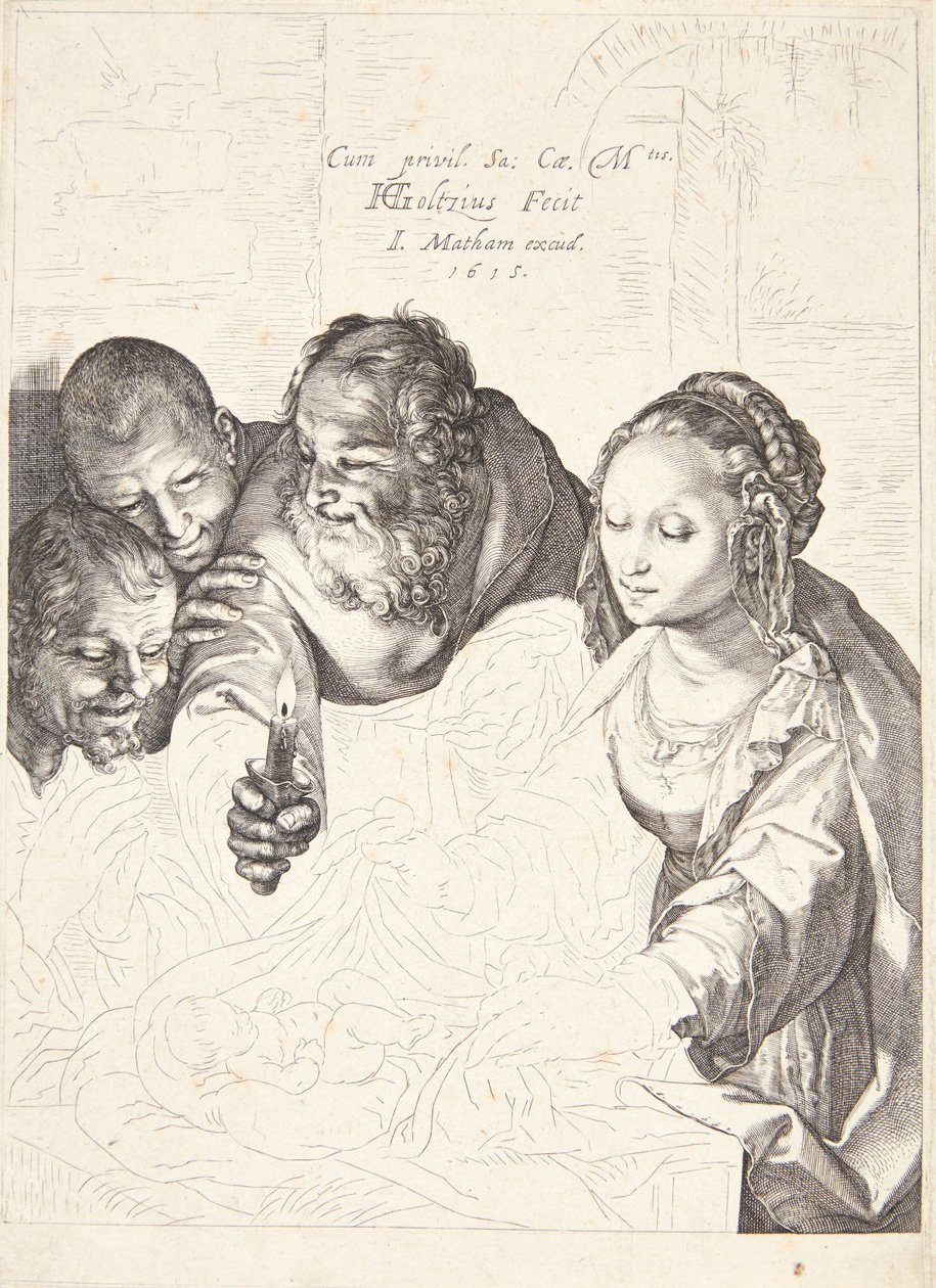 Herdarnas tillbedjan av Hendrick Goltzius