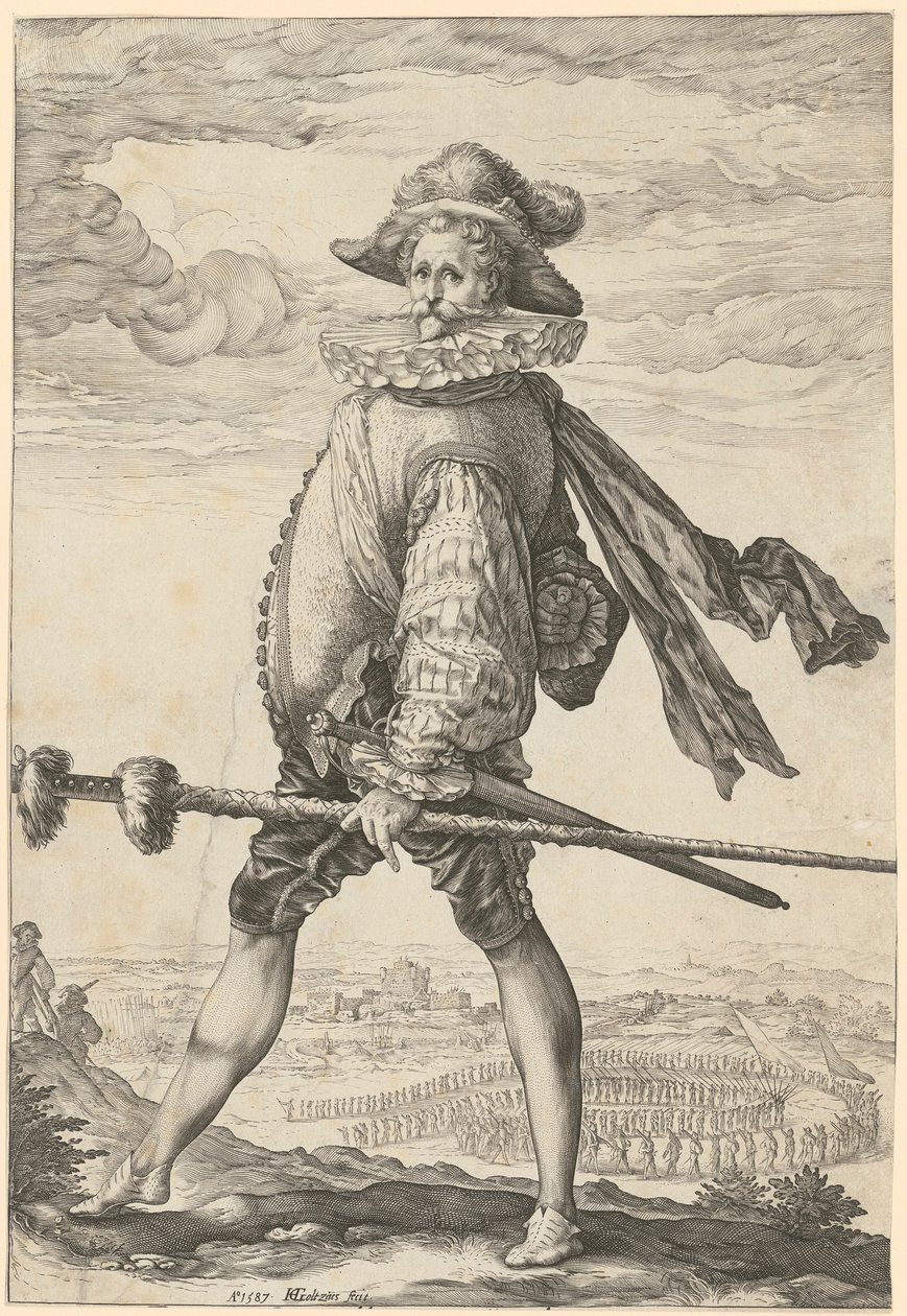 Infanterikapten av Hendrick Goltzius