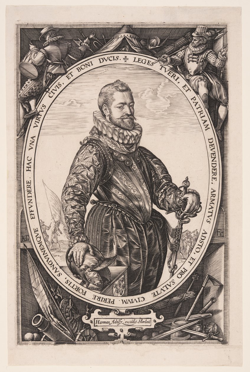 Jacques de la Faille av Hendrick Goltzius